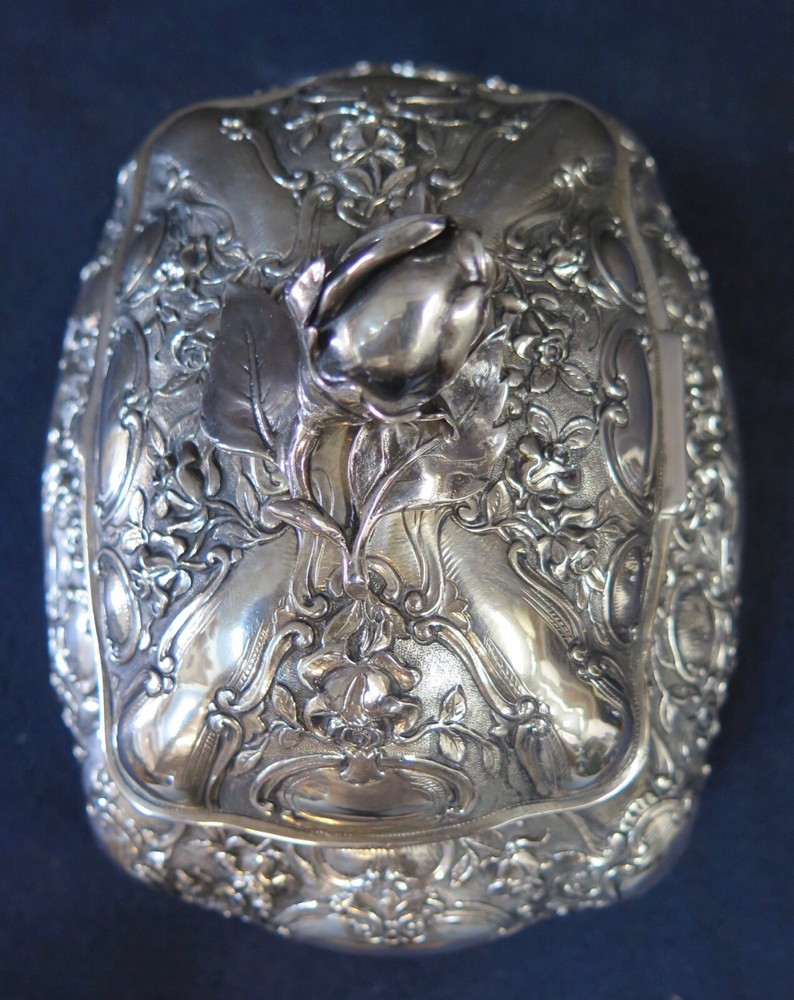 Wonderful German 800 Silver Spice Box