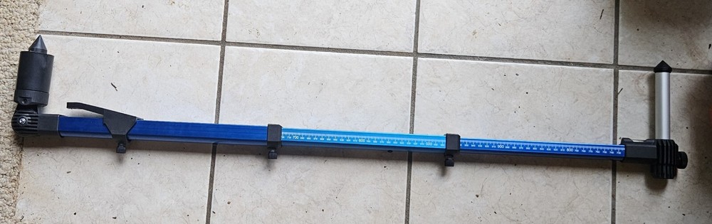 SHORT MONOCROSS TELESCOPING ONE MAN TRAM-LENGTH-WIDTH-CROSS-COMPARE HEIGHT