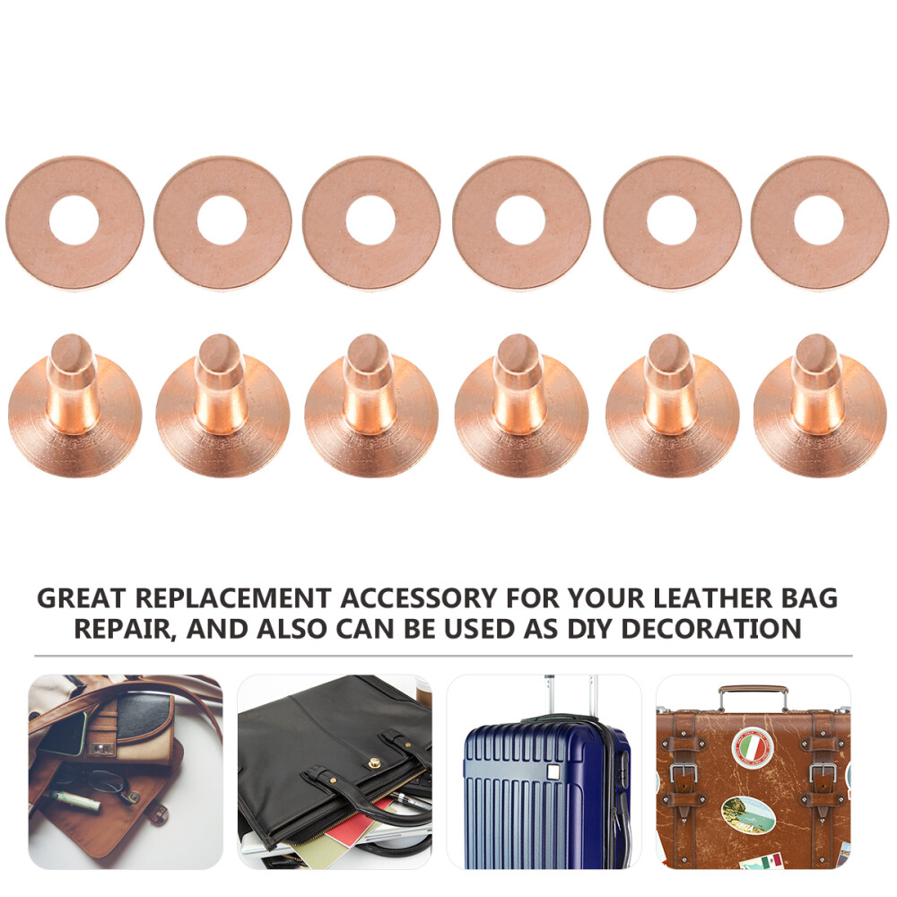 60 Sets Belts Diy Rivets Copper Rivet Fasteners Snaps Rivets Kit