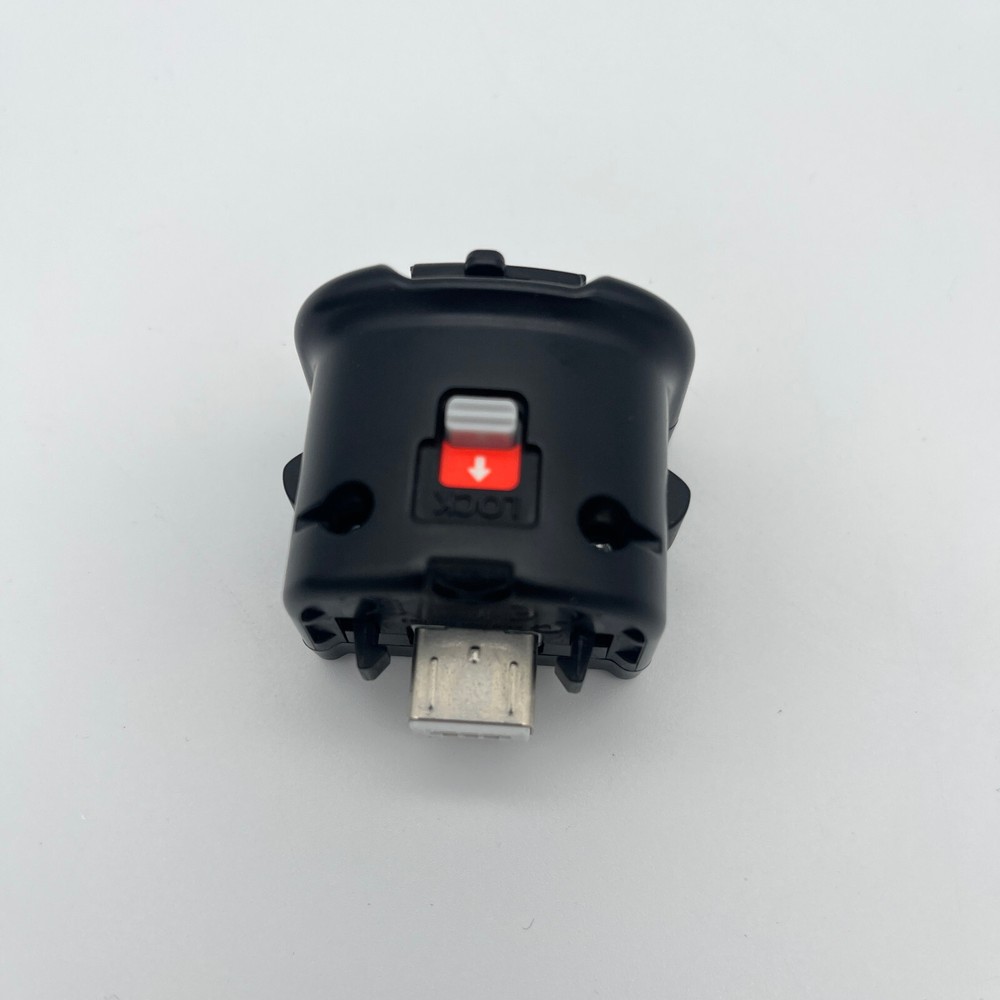 Nintendo Wii Remote Black RVL-003 Motion Plus Sensor Adapter Sleeve Bundle