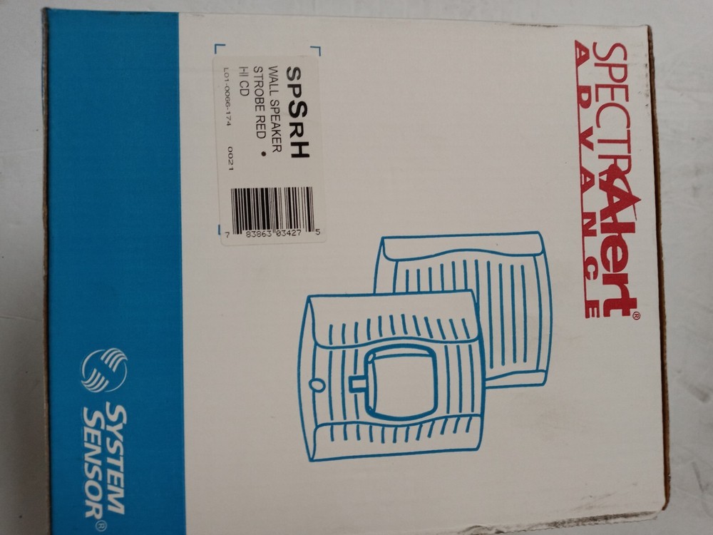 System Sensor SPSRH Wall Mount Speaker/Strobe