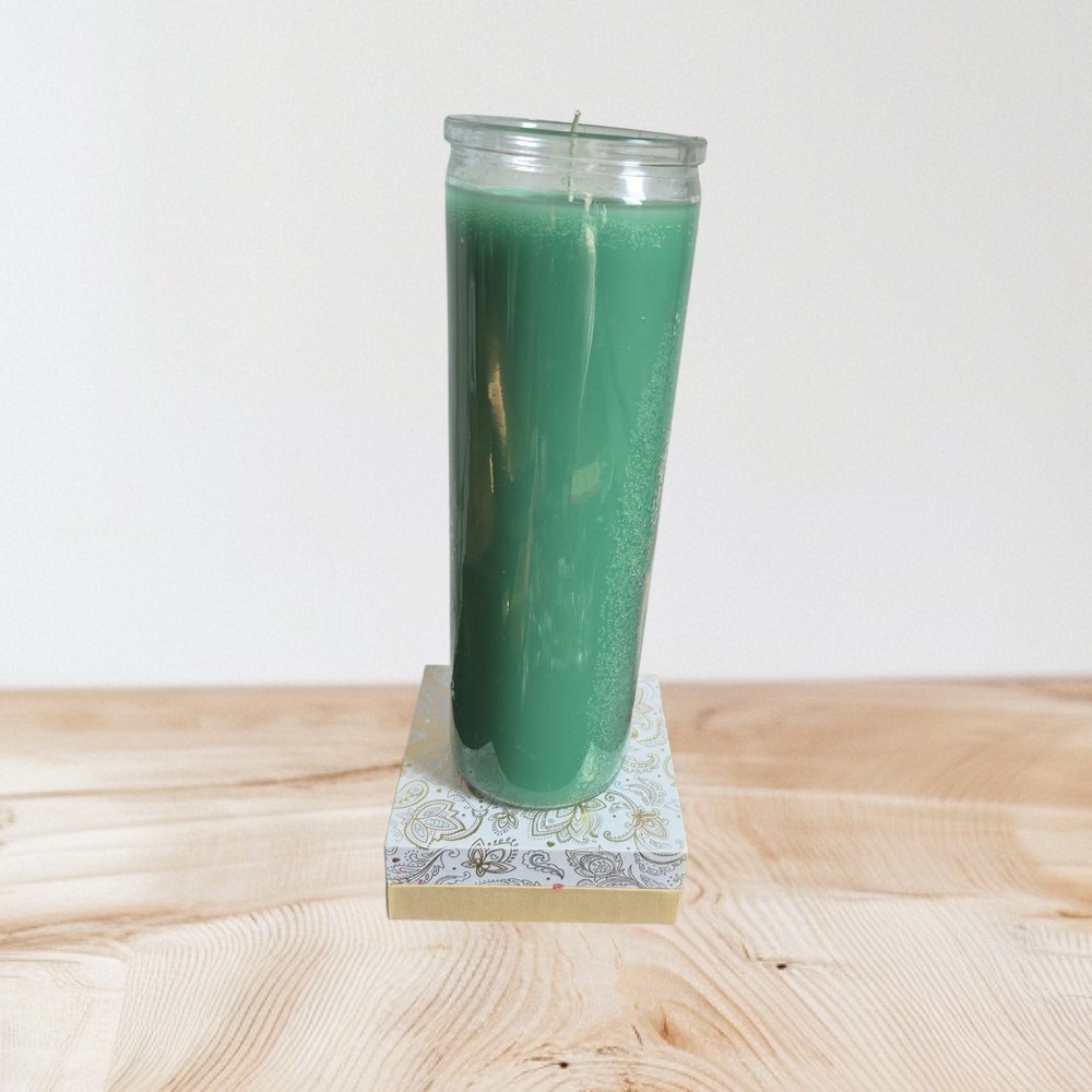 7 Day Plain Candle Green