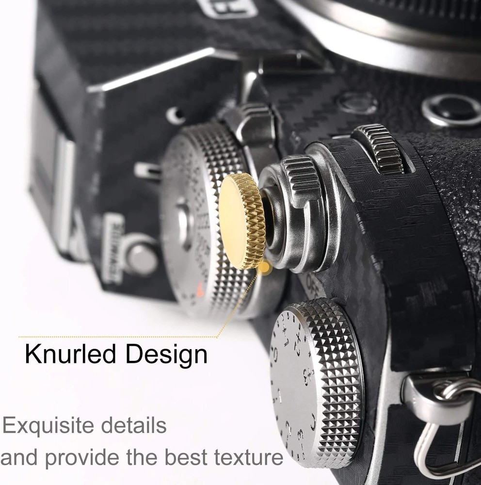 Soft Shutter Release Button, High-End Pure Copper Camera Shutter Button (3 Pack)