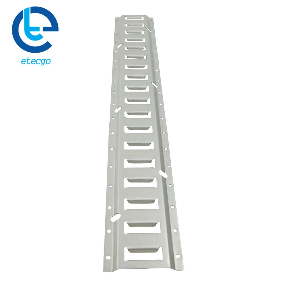 4x 3' Silver E Track Rails Galvanized Steel Construction For Freight Trailers