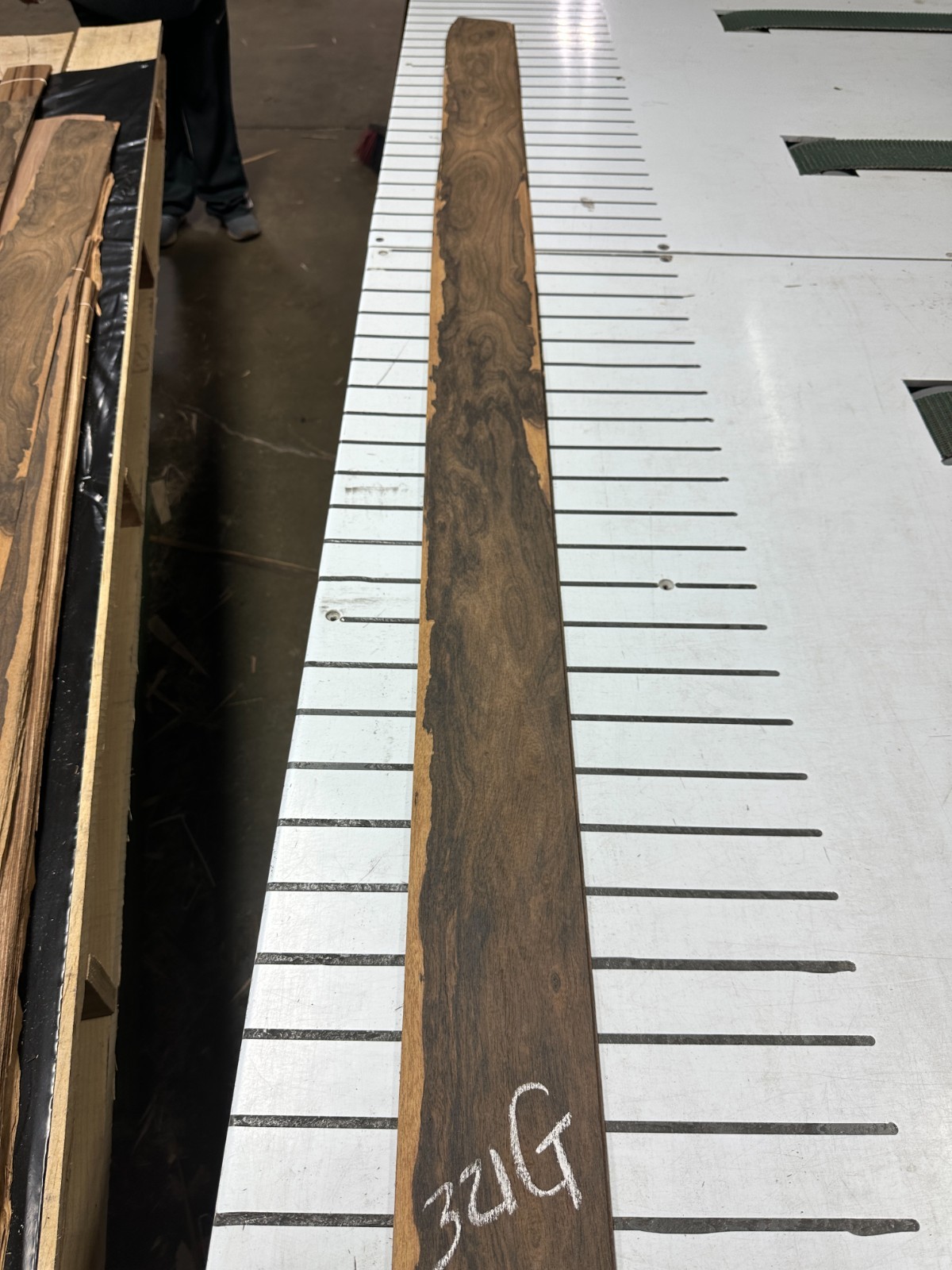 Ziricote Raw Wood Veneer 2 sheets 96'' x 4'' 321G