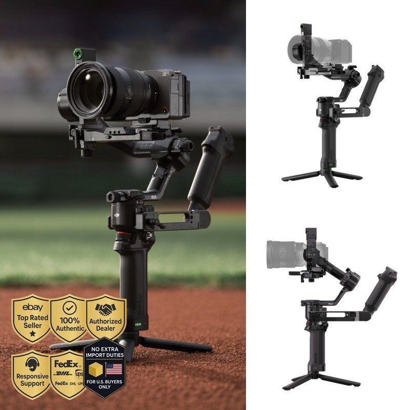 DJI RS 5 Combo Camera Gimbal Stabilizer Tracking Module Handle Case Brand New