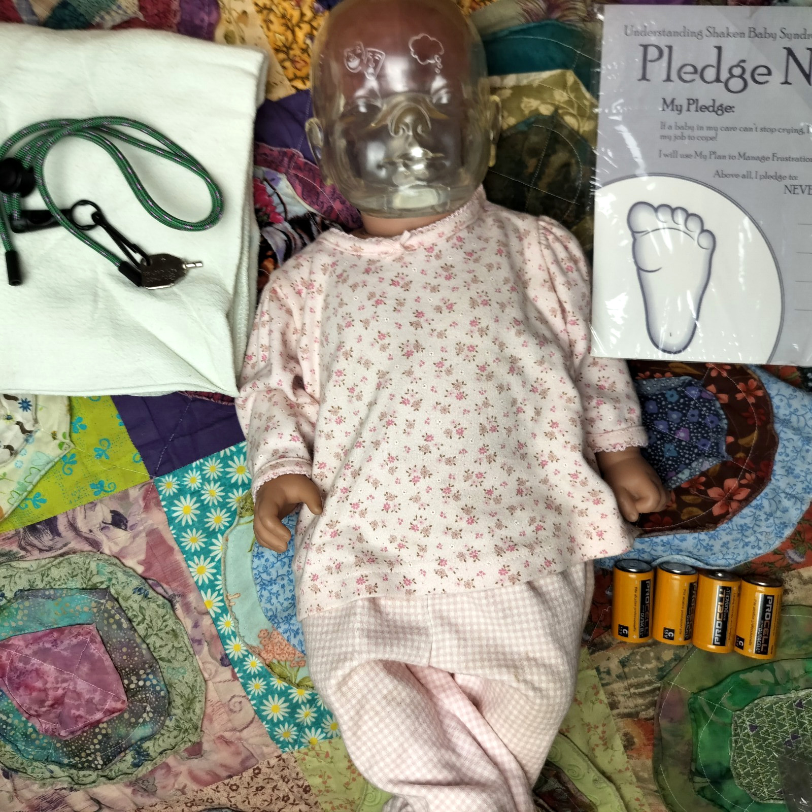 RealCare Realityworks Shaken Baby Syndrome Simulator In Box With Key And More