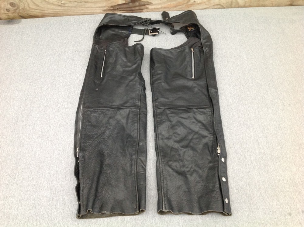 Xelement Leather Chaps, Size 40