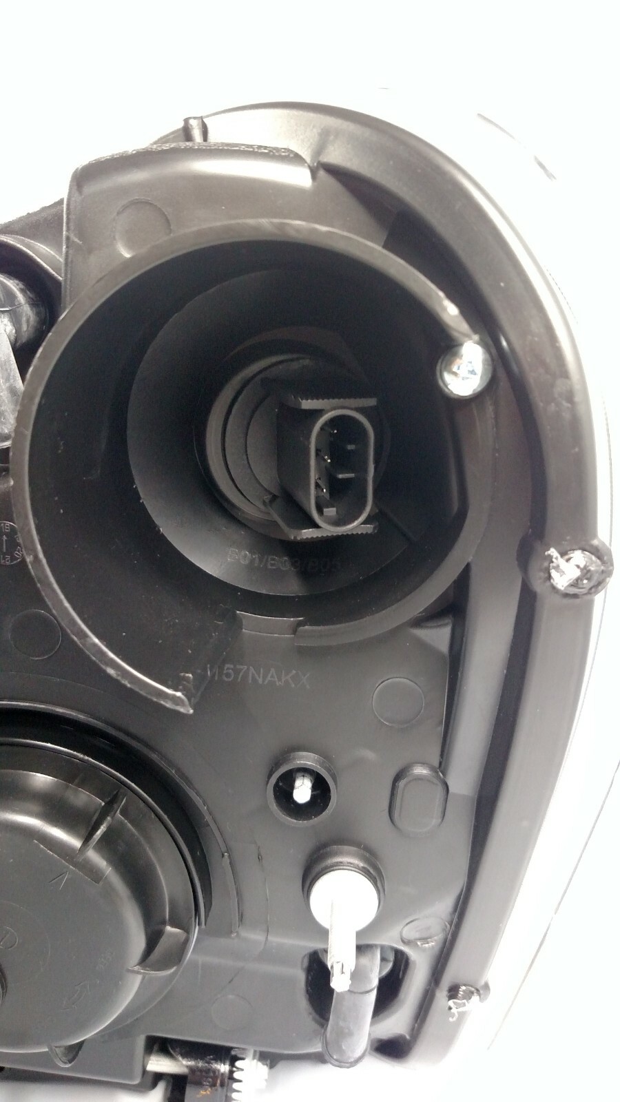 Pair Blackout Freightliner Cascadia Projection Headlights W/ Dual LED Lights