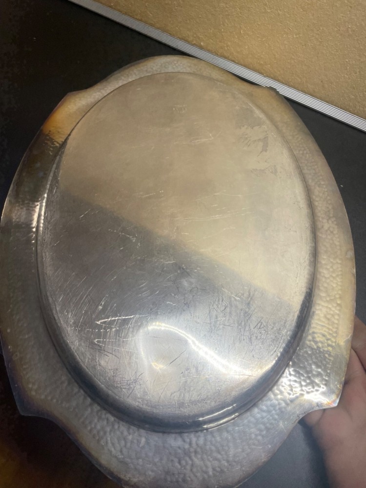 Wrought Right Silver Plate Wrought-Right 86020 NSSP Oval Tray vintage