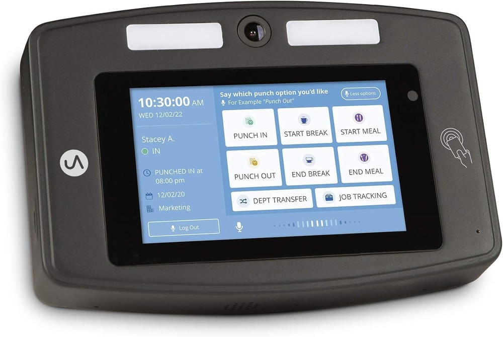 Uattend Dr2000 Time Clock Facial Recognition Voice Control Employee System