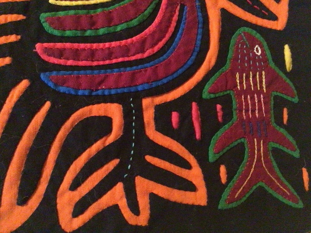 Mola Bird And Fish Appliqué