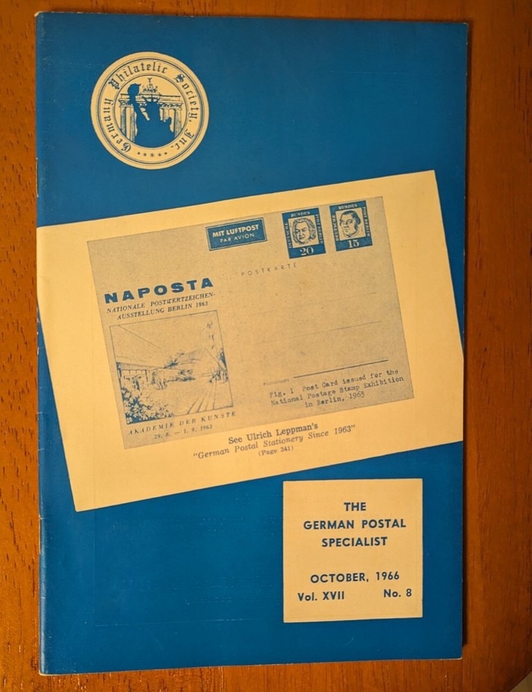 German Postal Specialist Oct 1966 Postal Stationary The Pfenning Issue