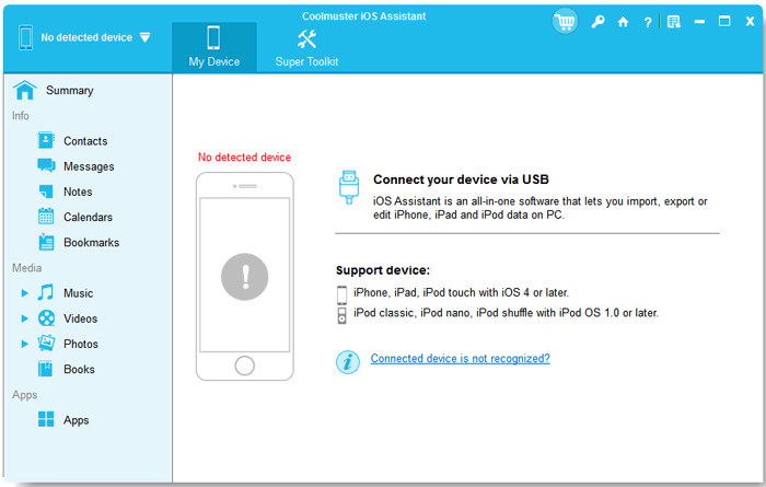 Coolmuster iOS Assistant - Lifetime License(1 PC) for Windows