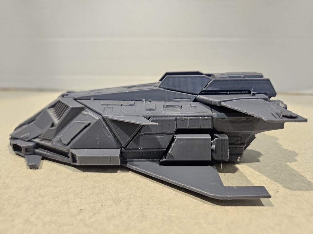 Federal Gunship 3d Printed Grey 6in Model