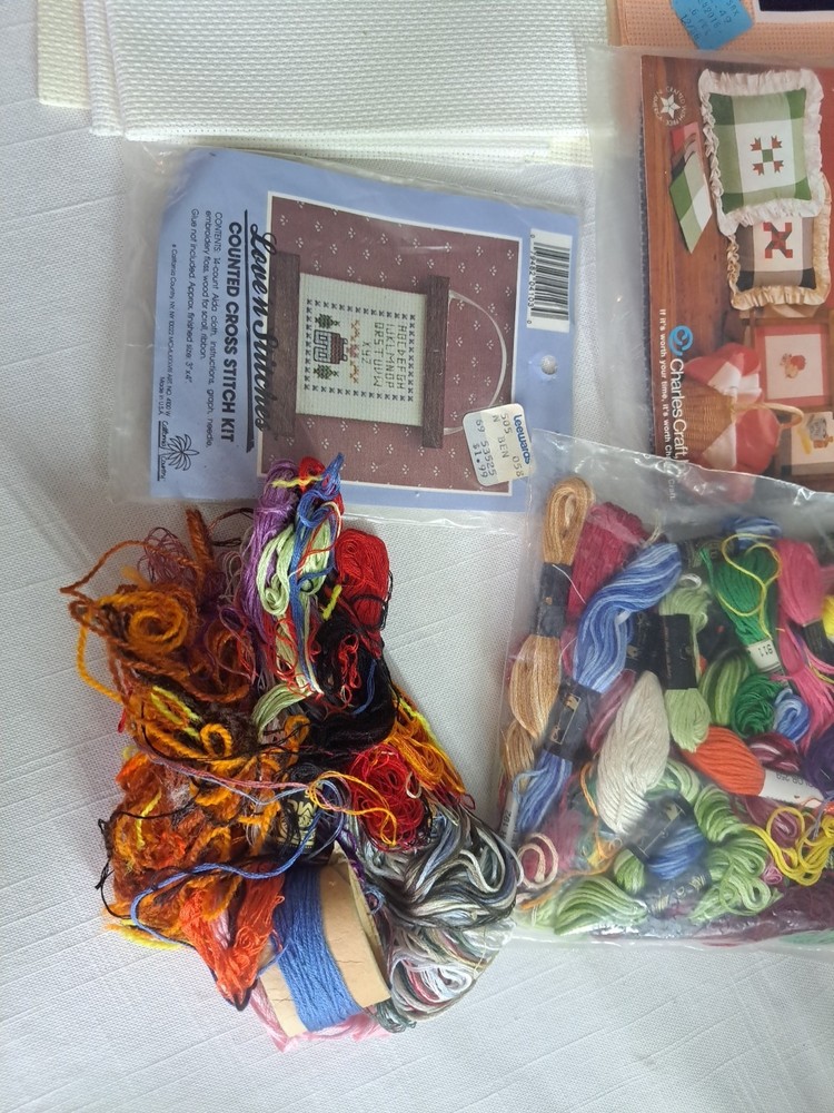 Embroidery Cross Stitch Needlepoint Lot