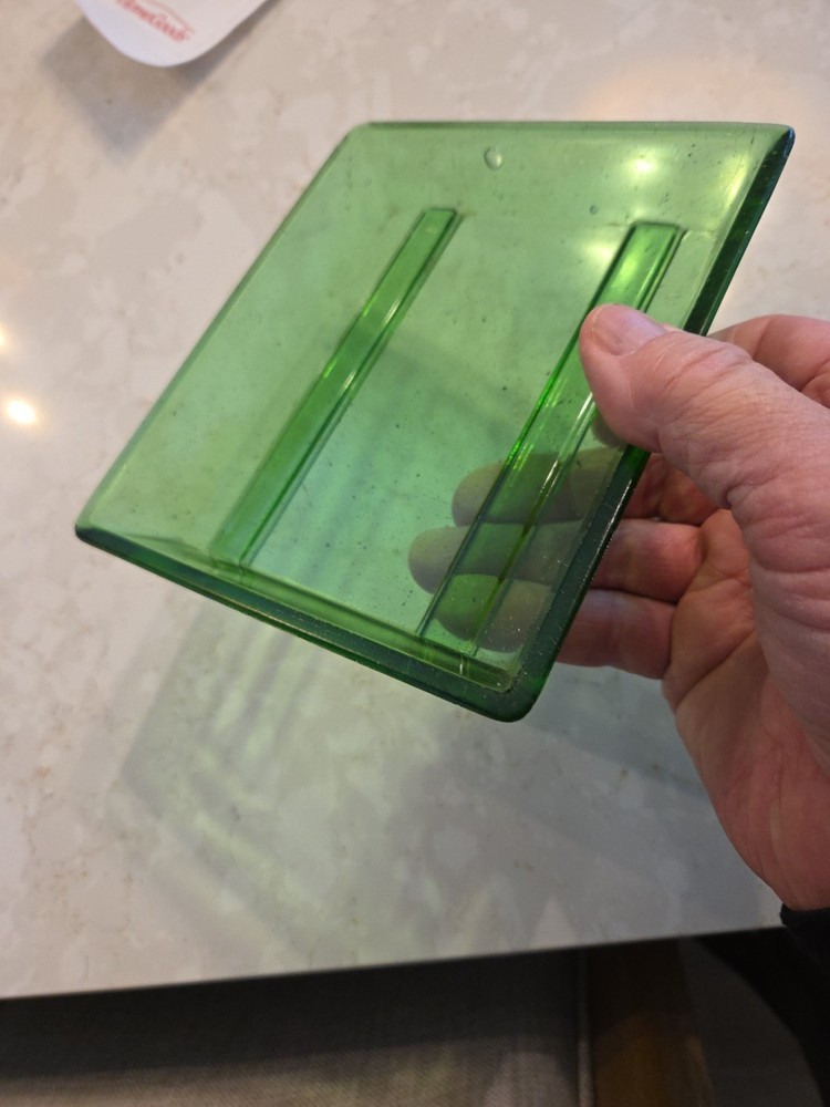 Vintage Emerald Green Darkroom Developing Tray. 6.75"×5.75"