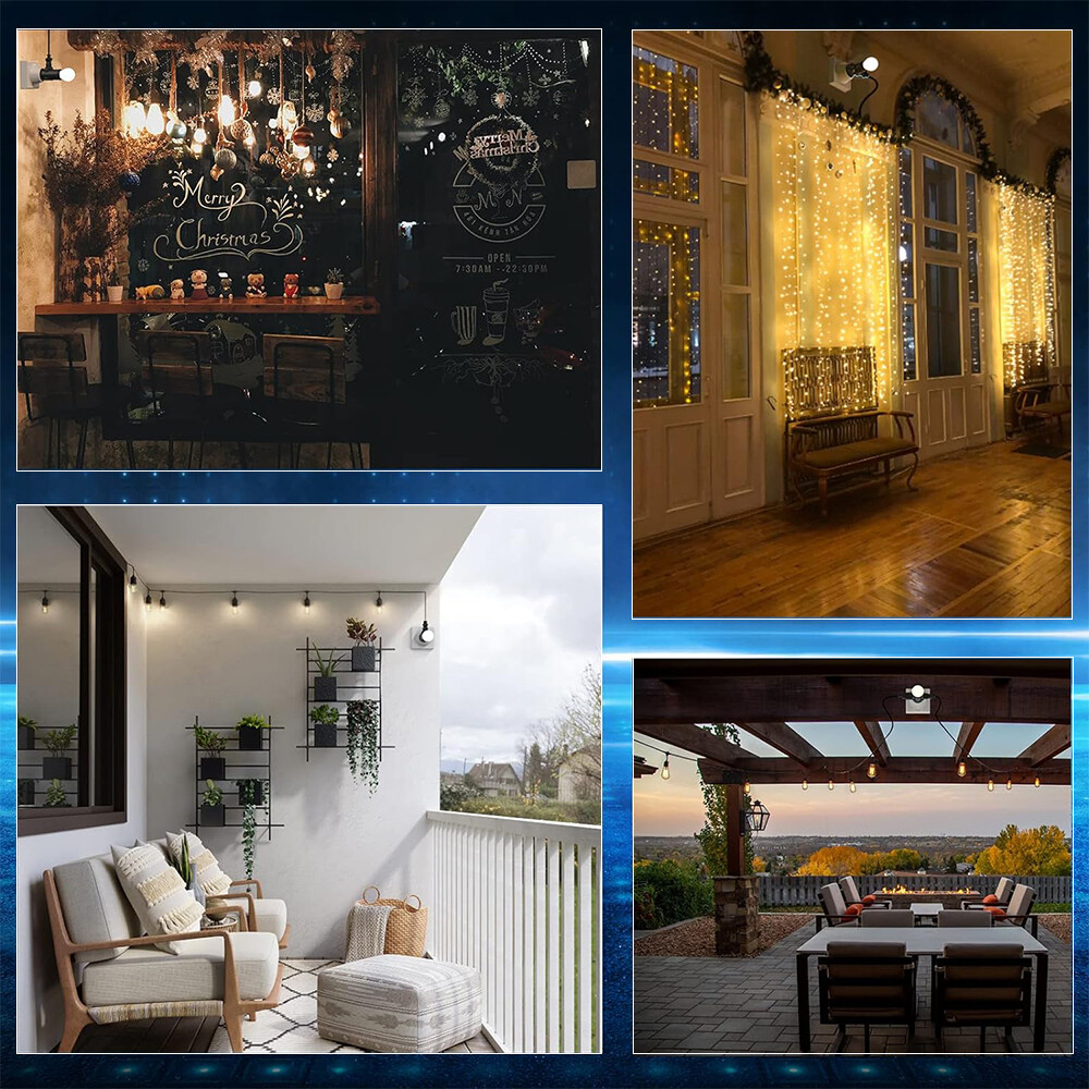 2 Pack E26 Light Bulb Socket Adapter With 2 AC Outlet Plug And Pull Chain Switch