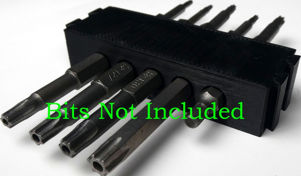Double Sided Magnetic 1/4 Hex Bit 10 Space Bit Holder For Dewalt Drill Case