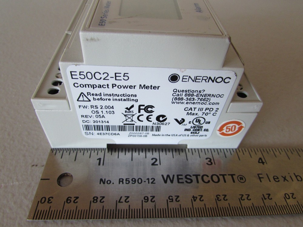 VERIS Enernoc DIN Rail Mount Compact Power Meter E50C2A-E5 E50 Series Made in US