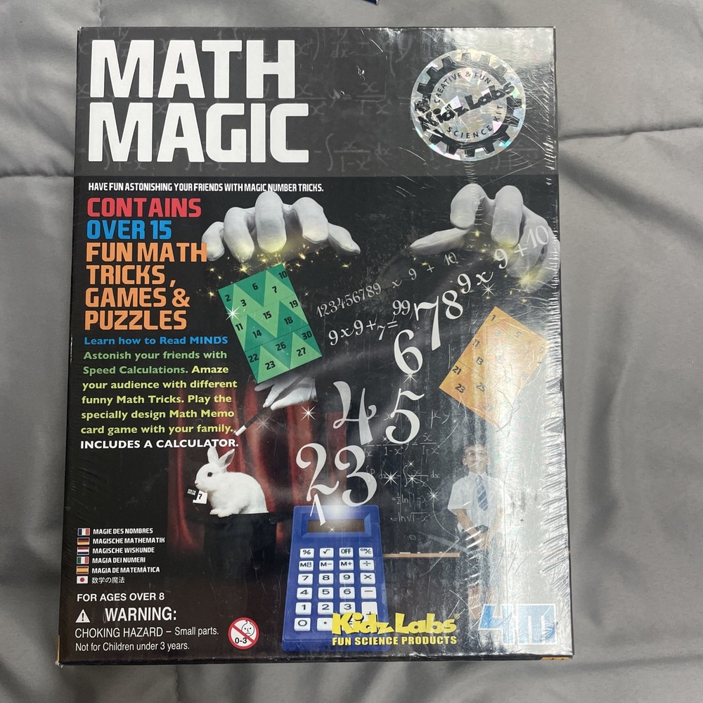 Math Magic Science Kit Kidz Labs Tricks Games Puzzle Educational Games Sealed
