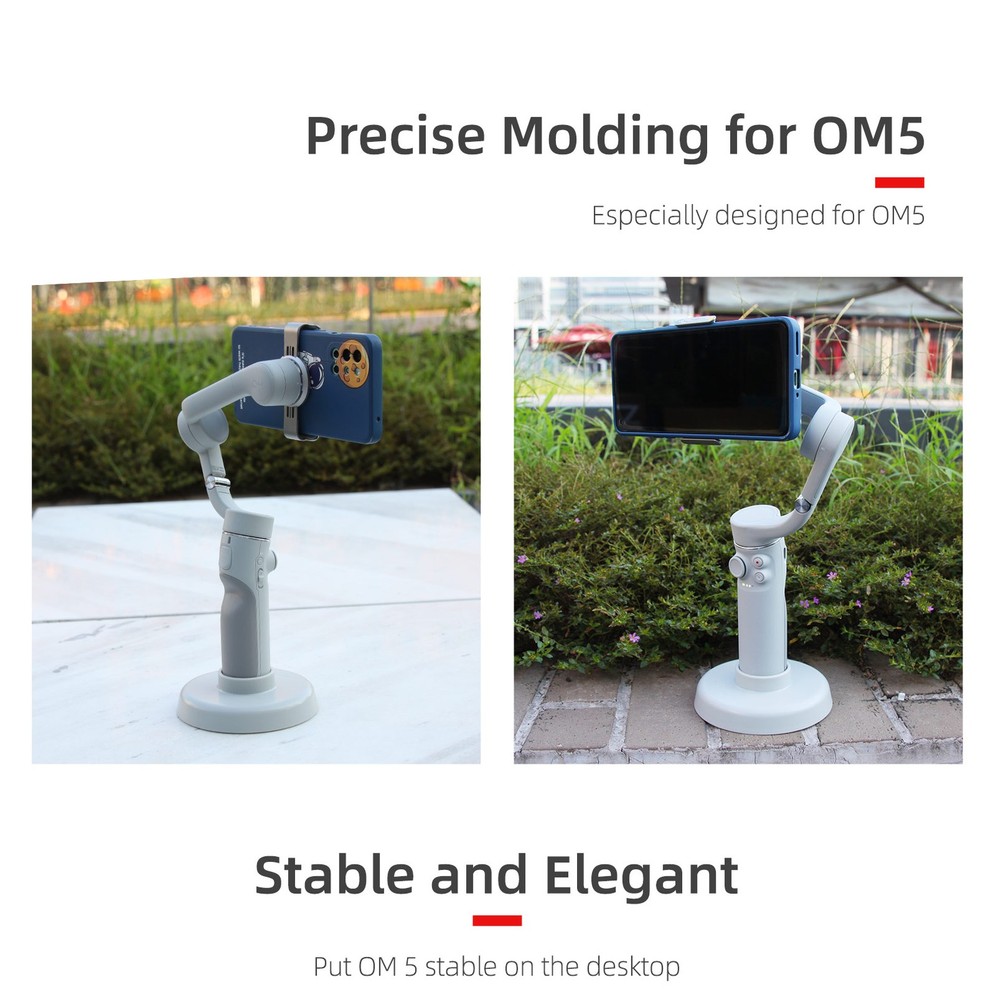 Grey Plastic Portable Gimbal Support Base For DJI OM5 Stabilizer Mobile Phone E