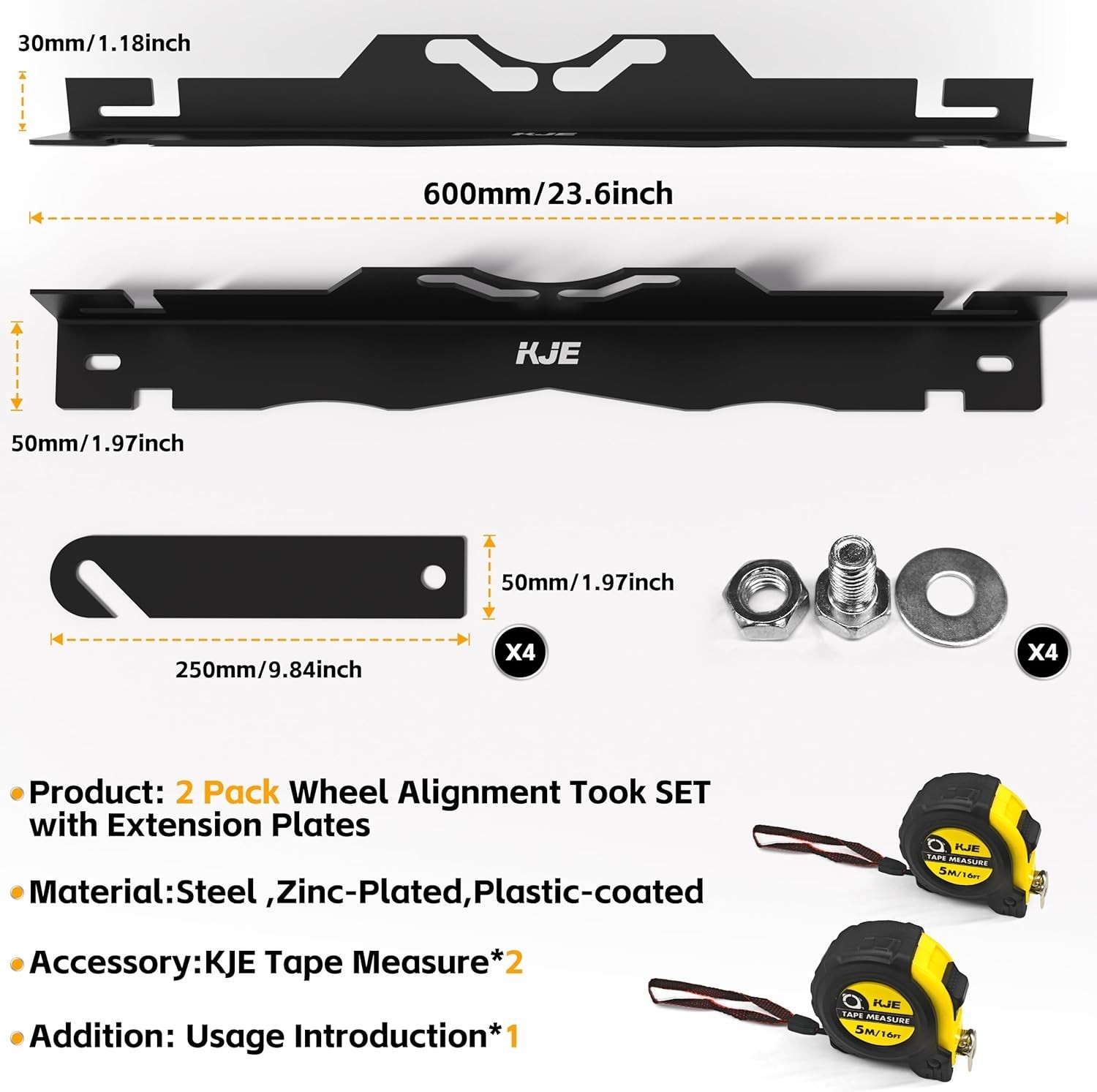 Upgraded 2 Pack Heavy Duty Wheel Alignment Tool Kit, Additional Alignment Too...