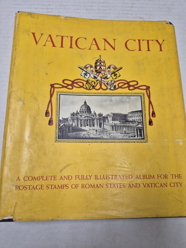 Vatican City Illustrated Album Postage Stamps Roman States 1958 Spiral Bound