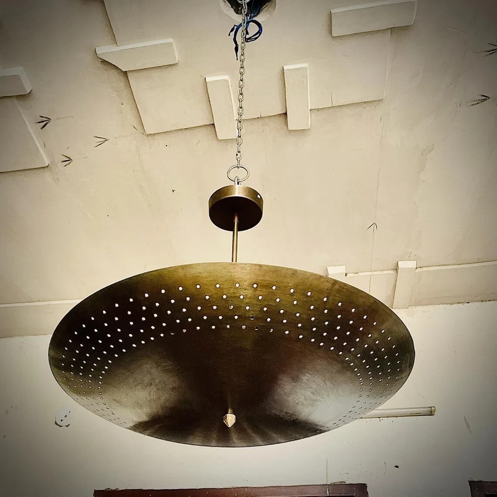 6 Light Perforated Elegant Ceiling Flushmount light Pendant Mid Century Modern