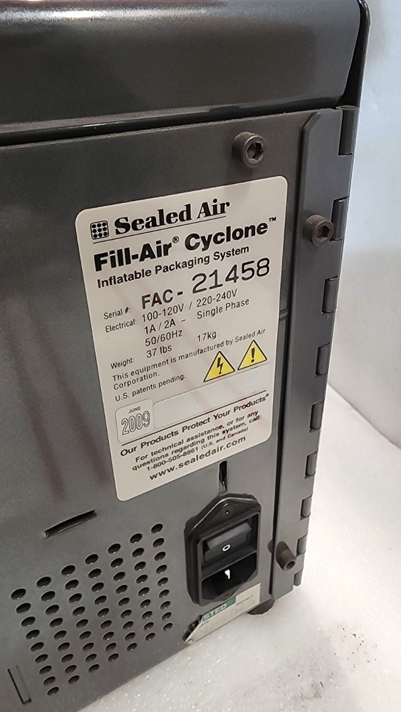 Sealed Air Fill-Air Cyclone Inflatable Packaging System
