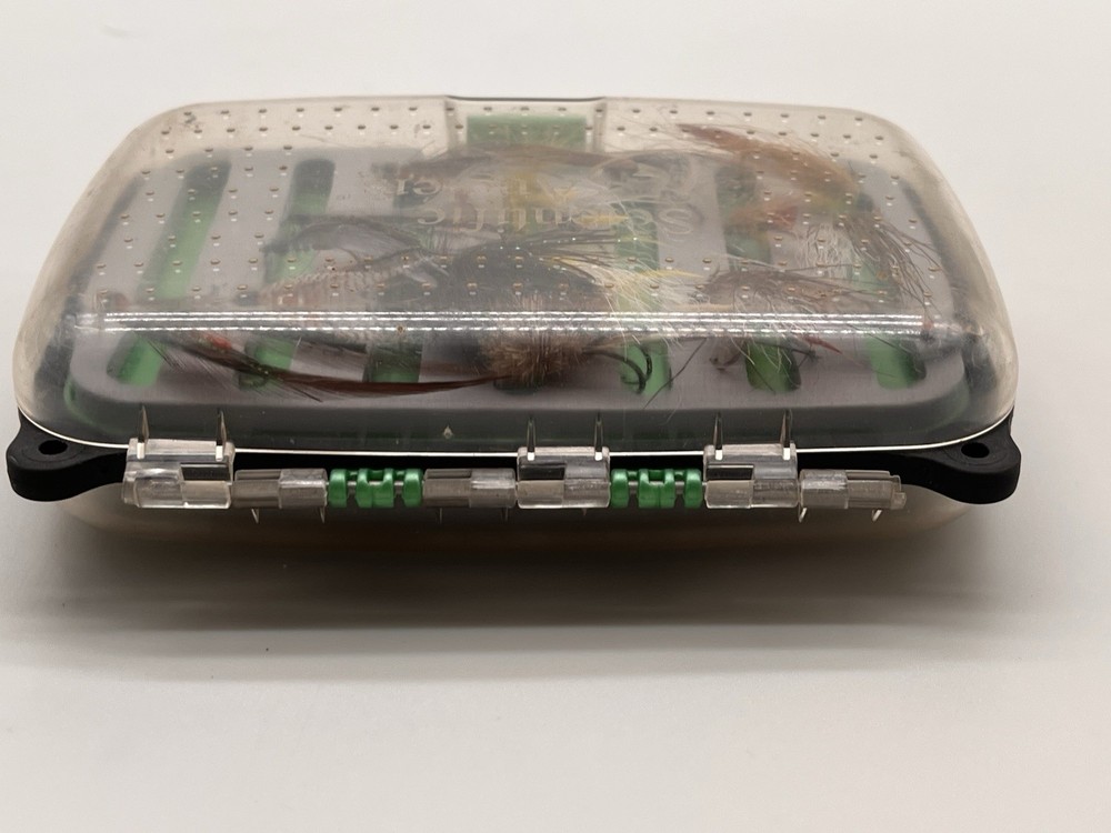Scientific Angler Fly Box Case Waterproof Plastic Dual Sided With Foam