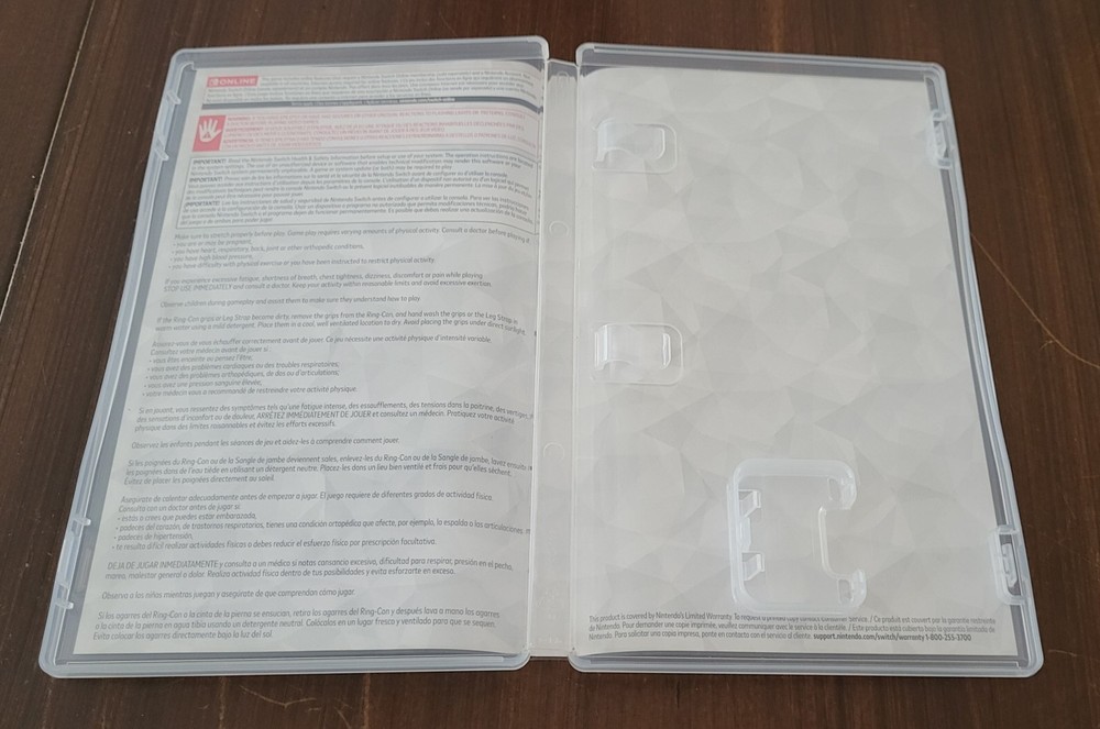 CASE ONLY Ring Fit Adventure For Nintendo Switch *No Game*