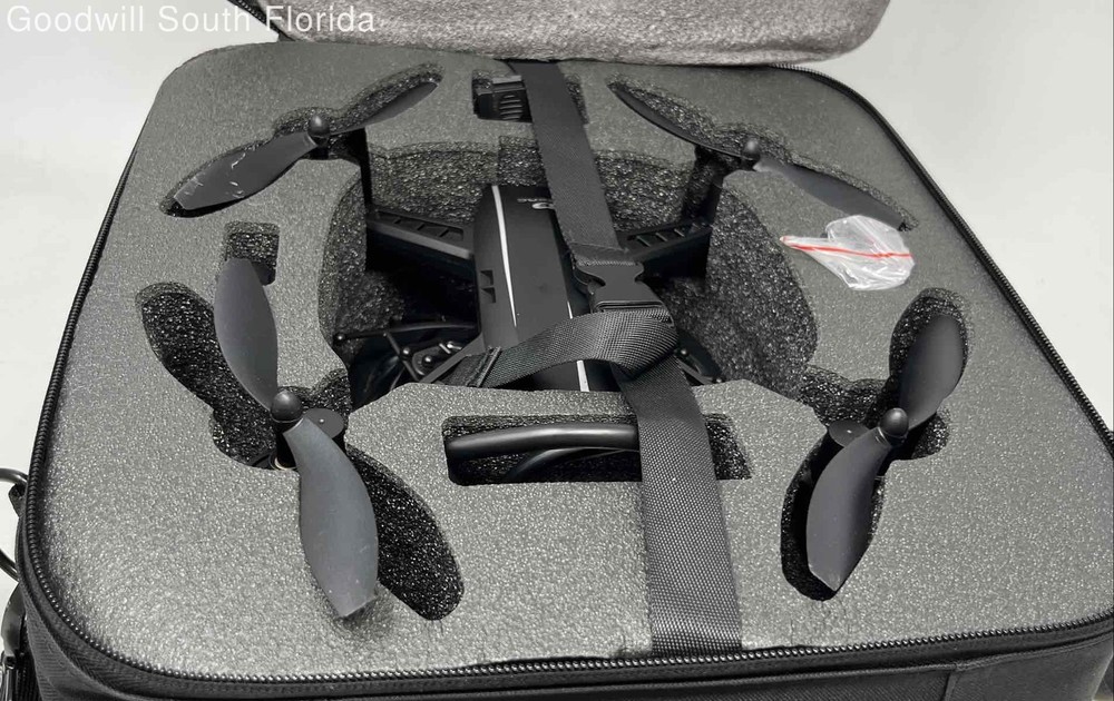 Deerc Black Foldable Mini Quadcopter Drone With Accessories In Case No Tested