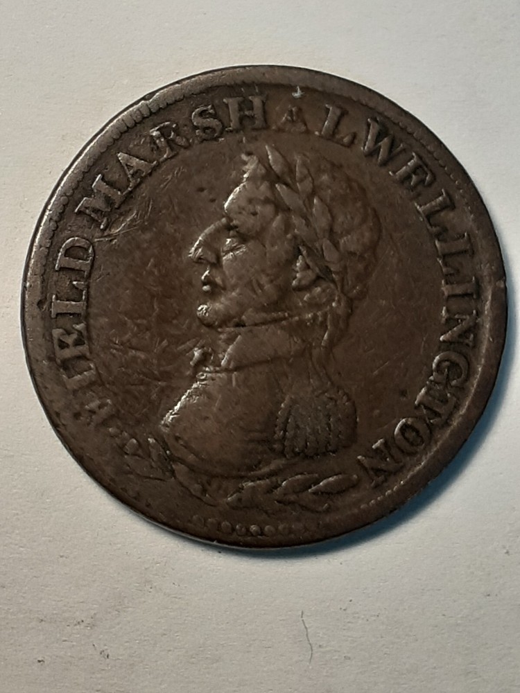 HALF PENNY TOKEN FIELD MARSHALL WELLINGTON