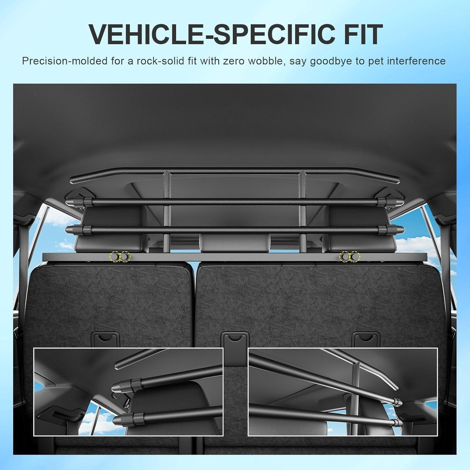 For 2025 Toyota 4Runner Dog Car Barrier Dog Gate Pet Barrier Replacement