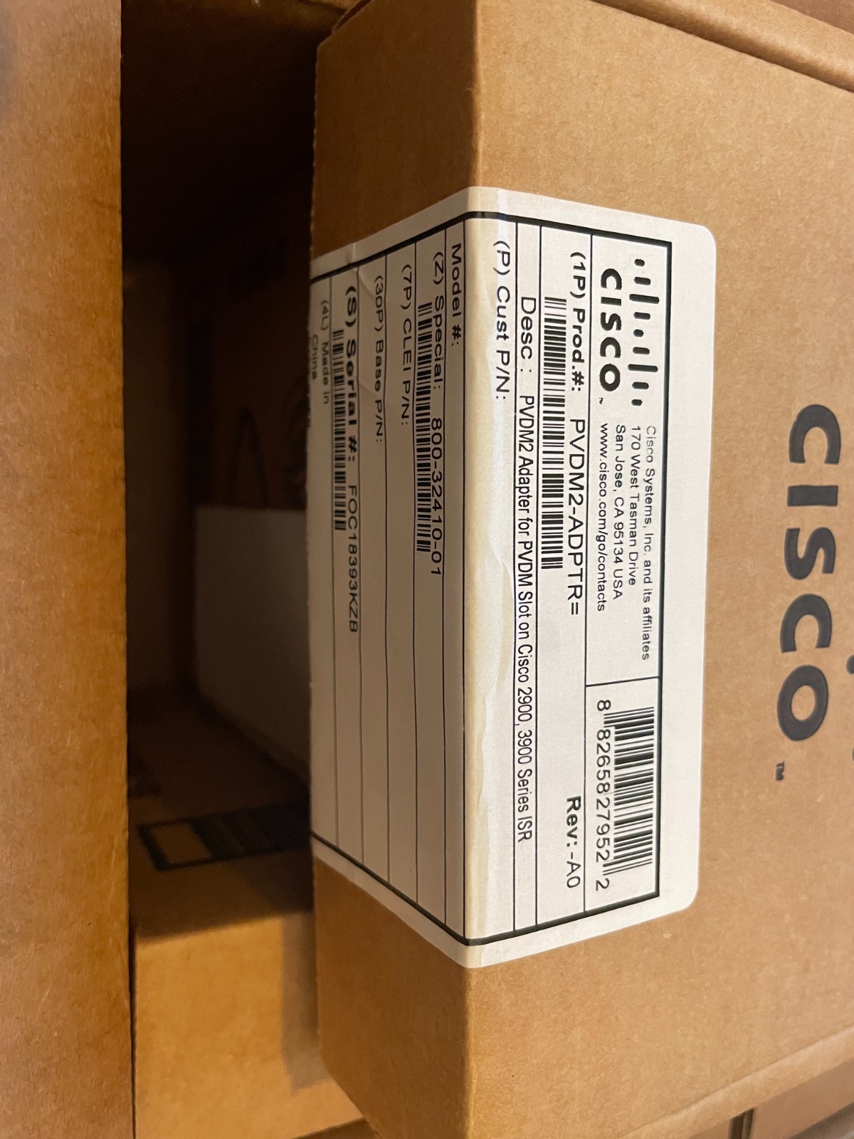 (LOT OF 10 NEW) CISCO PVDM2-ADPTR for 2900 3900 Router 800-32410-01
