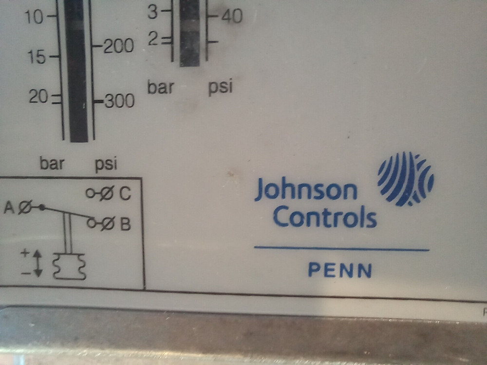 johnson controls p77aaa-9351 pressure control unit