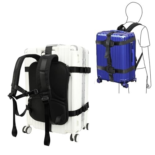 Heavy Duty Backpack Conversion Straps for Hard Shell Case Suitcase Luggage - L