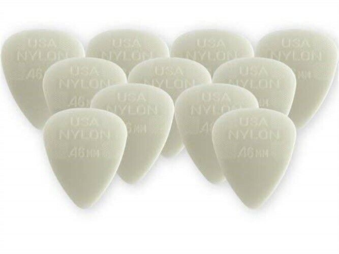 Dunlop Nylon Standard Player's Pack, .46mm, Cream, 12 Picks