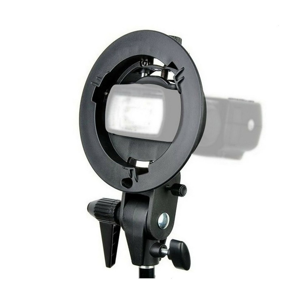 S-Type Bracket Bowens Horizontal Flash Head Mount Holder for Reflector Umbrellas