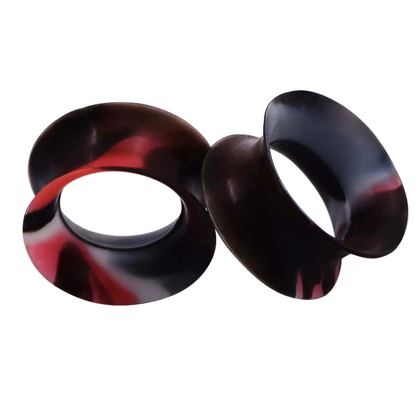 2pcs Thin Silicone Ear Skin Ear Tunnels Plugs Gauges Earskin Earlets Flesh Gauge