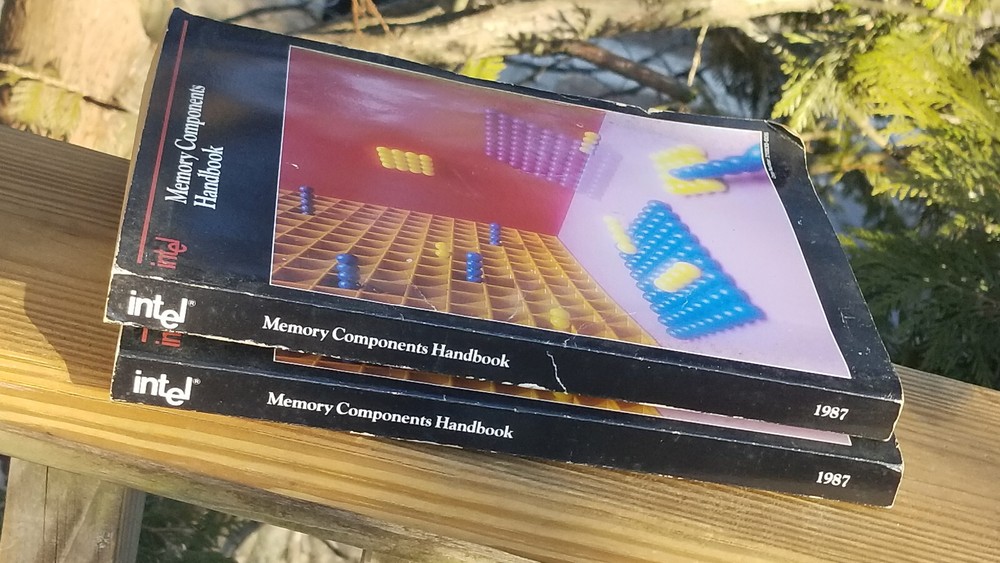 1 OR 2 VINTAGE ELECTRONICS BOOKS 1987 INTEL MEMORY COMPONENTS HANDBOOK