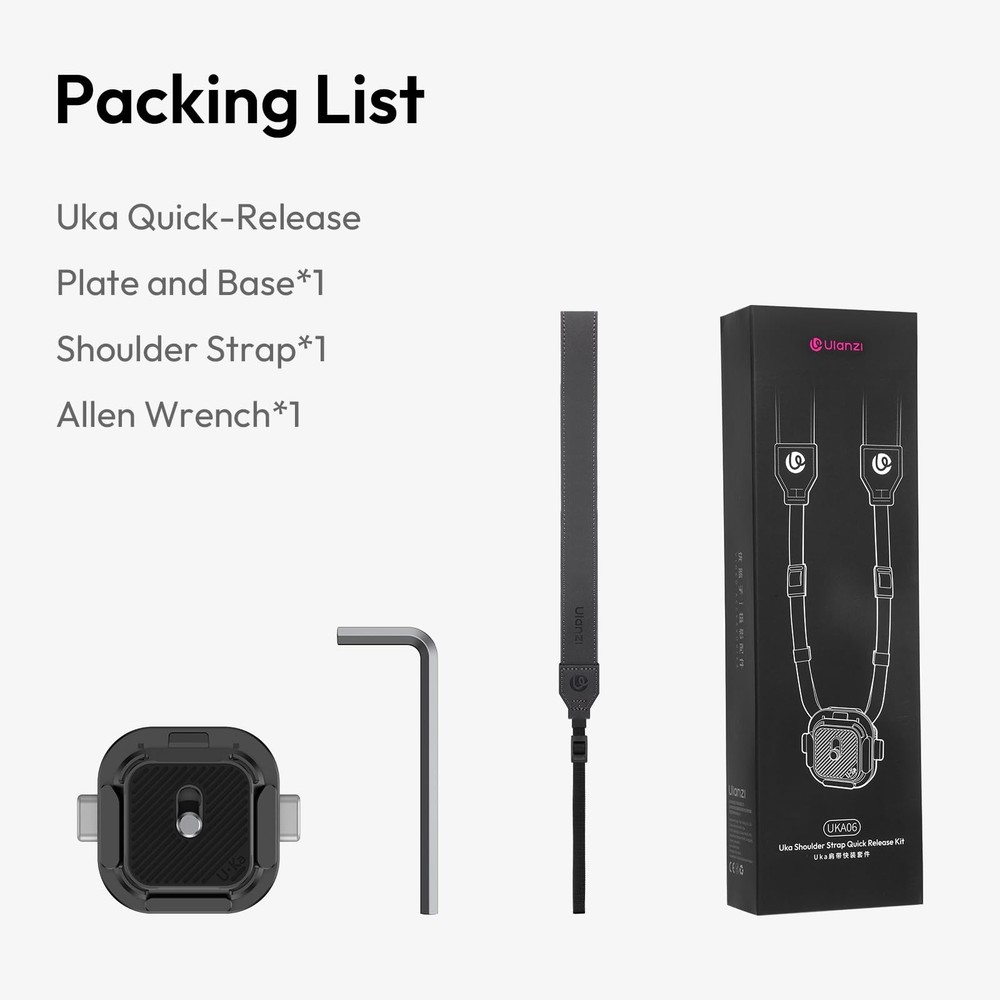 ULANZI UKA06 Camera Shoulder Strap Quick Release Kit, Camera Shoulder Strap C...