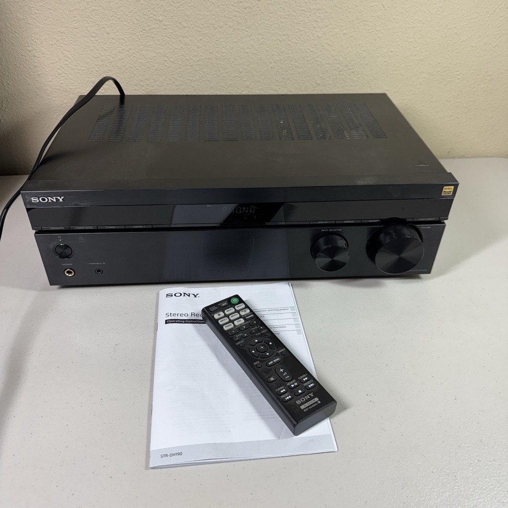 Sony STR-DH190 Stereo Receiver 2 channel Phono Inputs & Bluetooth