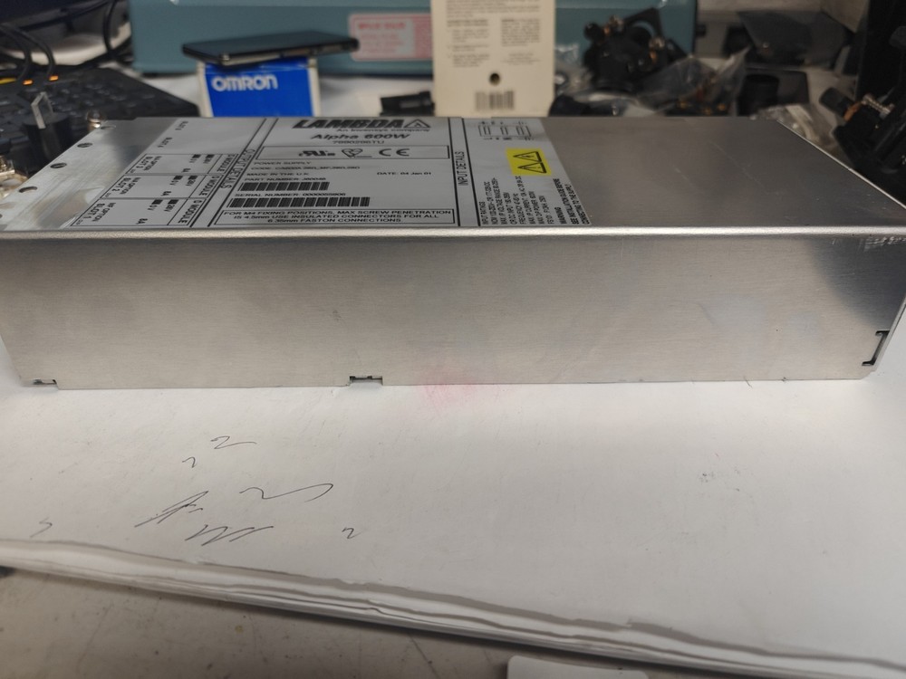 Lambda J60048 Alpha 600W Power Supply CA600 , 7990296TU