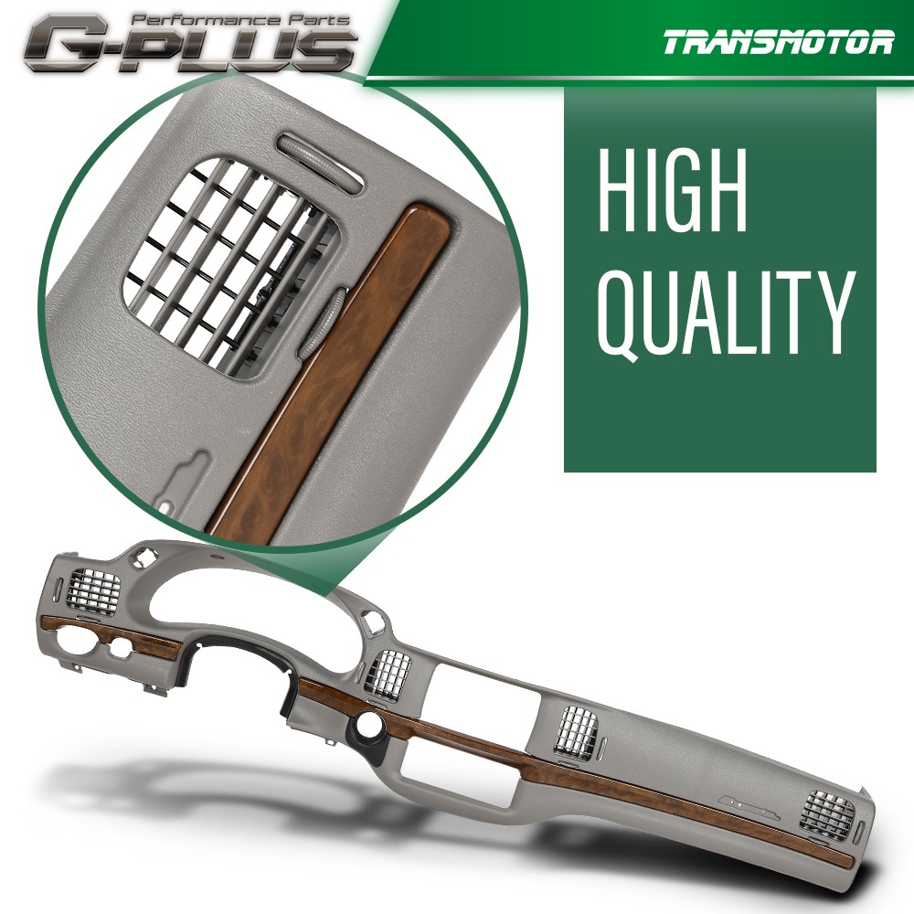 Fit For 01-05 Chevy Impala Dash Bezel Instrument Cluster Speedometer Trim Gray