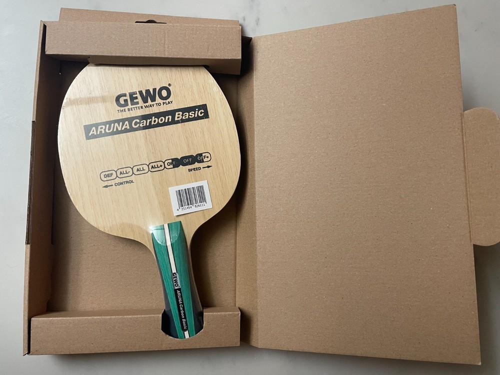 Gewo Aruna Carbon Basic table tennis blade, FL handle