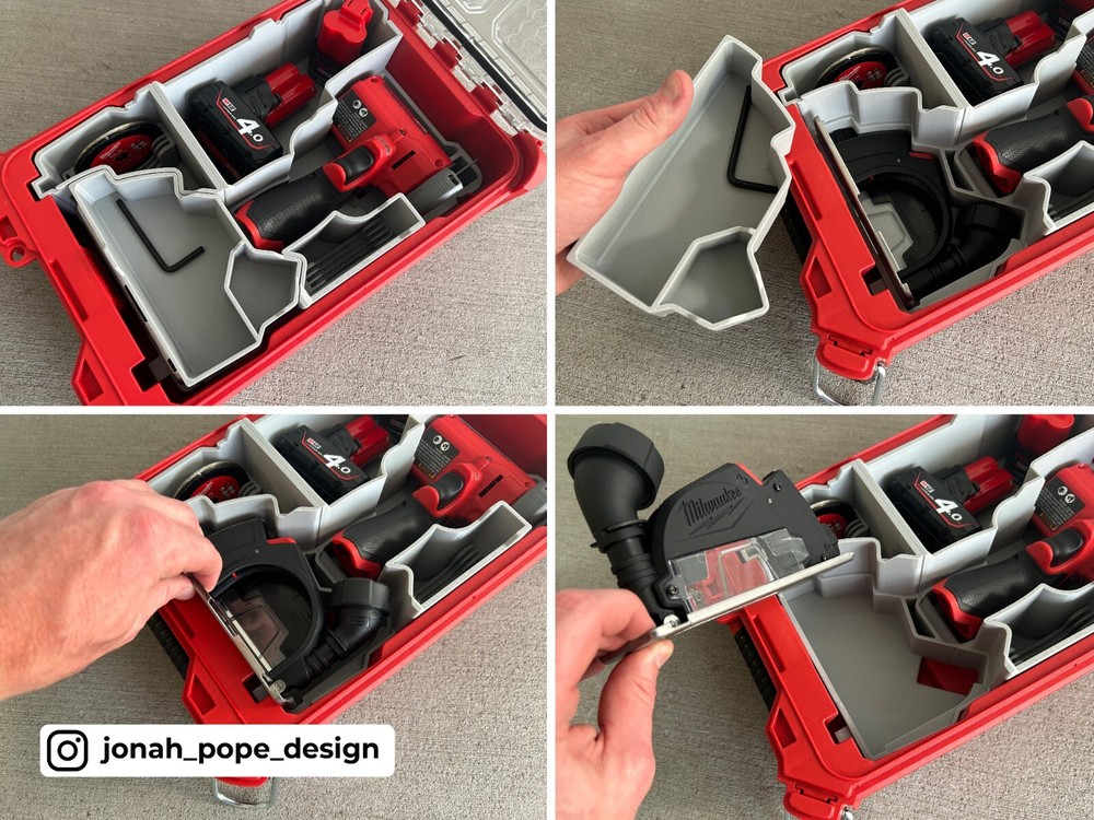 M12 Cut Off Tool Insert for Milwaukee Packout | Jonah Pope (Insert Only)