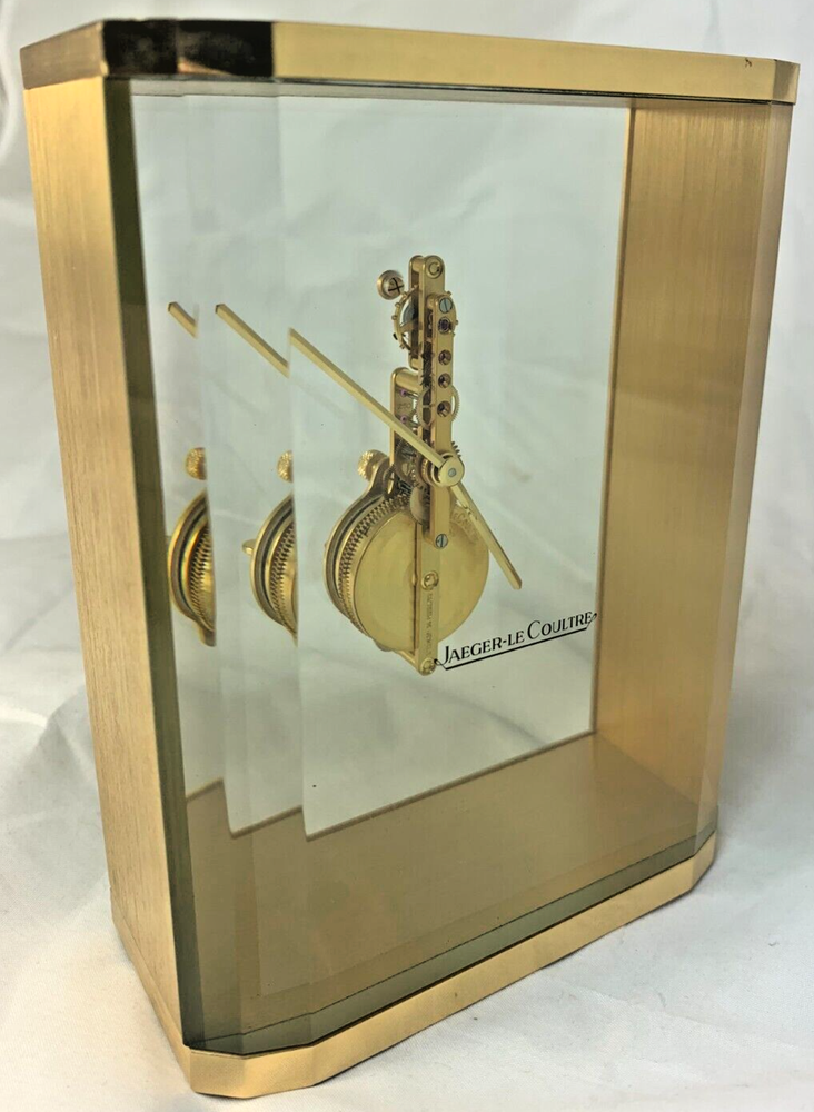 Extremely RARE Jaeger LeCoultre PRISM 8 Days Inline Table Desk Clock