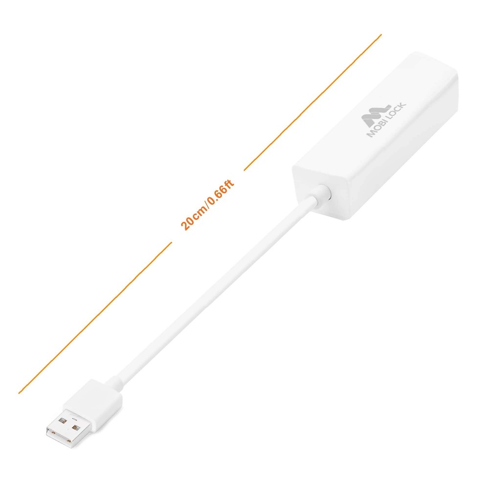 USB Ethernet LAN Network Adapter Compatible with Laptops and All USB 2.0 Comp...